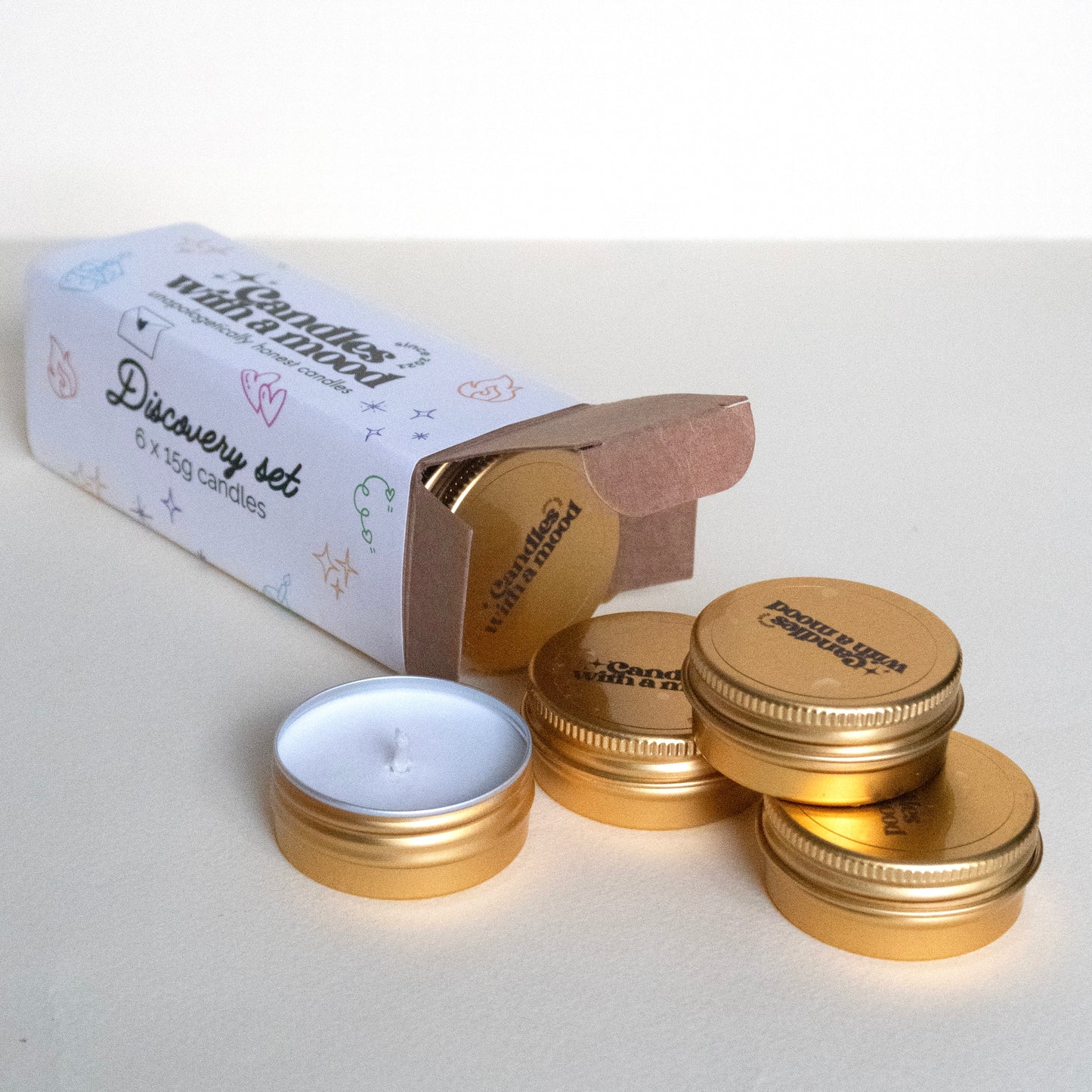 Discovery Set 6 lumânări parfumate din ceară de soia x 15g