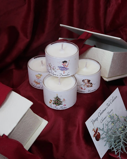 Set Vintage Christmas Tale - 4 lumânări din ceară de soia x 50g