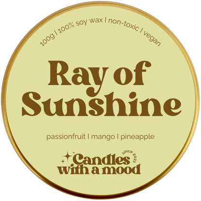 Lumânare parfumată din ceară de soia RAY OF SUNSHINE passionfruit - mango - pineapple 100g