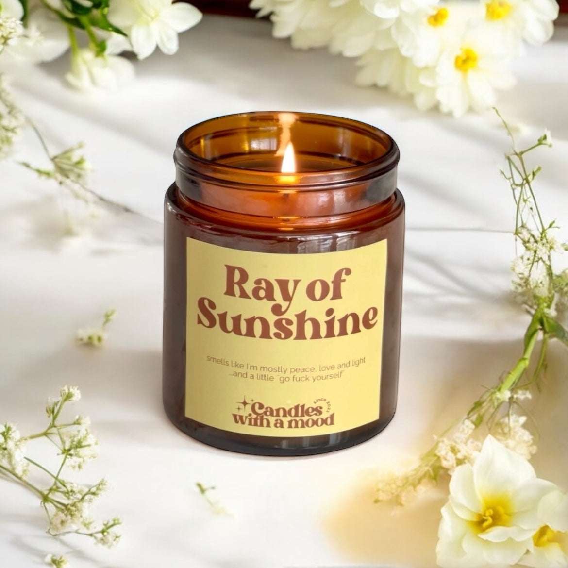 Lumânare parfumată din ceară de soia RAY OF SUNSHINE passionfruit - mango -  pineapple 250g