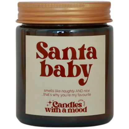 Lumânare parfumată din ceară de soia SANTA BABY sugar - vanilla - butter - caramel 250g